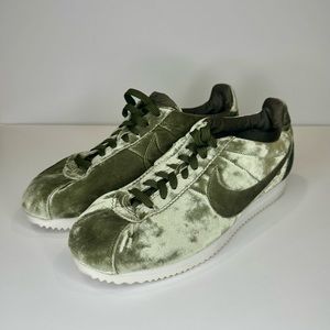 Women’s Crushed Velvet Nike Cortez sneakers